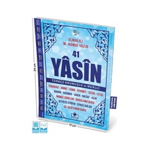 Yasini Şerif Mavi Renk Türkçe Okunuşlu Ve Mealli Orta Boy