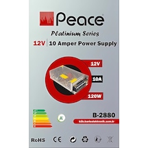 Peace B2880 Metal Adaptör 12v 10a Silver