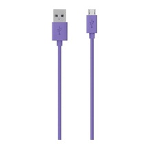 Belkin F2cu012bt2m-pur Usb Kablo 2.0 Usb A Micro-usb B, 2m, Mor