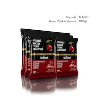 Shazel Hazır Türk Kahvesi Vişneli 100 Gr 6 Paket