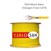 Kablosan Bakır Cat6 Halogen Free 500 Metre