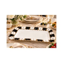 Sunumluk 35 Cm Ayaksız Beyaz - 936343369