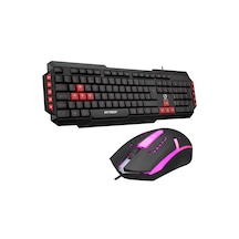 Hytech HYK-46 Gamy Combo Kırmızı Tuşlu Gaming Oyuncu Klavye + Mouse Set