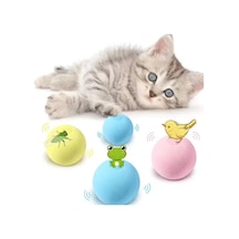 Kedi Otlu 3 Sesli İnteraktif Top Kedi Oyuncağı