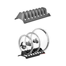 8 Bölmeli Tencere Kapak Rafı - Simple Tabaklık - Kapak Organizeri 0029