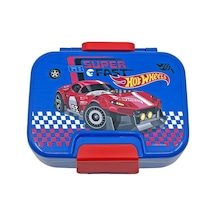 Bento 1030ml Lunchbox Hotwheels Lisanslı Tek Katlı 2 Bölmeli Paslanmaz Çelik Sefer Tası Yemek Kutu Çok Renkli