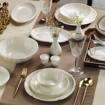 Evaliza Terra Royal Gold 32 Parça 6 Kişilik Yemek Takımı Renkli