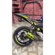 Motosiklet Jant Şeridi Kesik Neon Florasan Sağ-sol/ön-arka-94