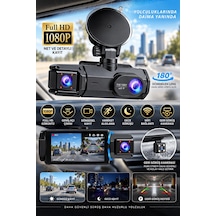 Full - 255 - Hd 1080p Çift Kamera 180 Geniş Açı Wifi - Cadde101 - Şarjlı Kullanım