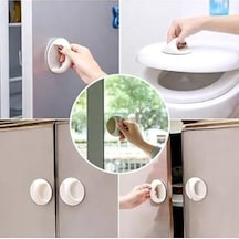 Usin Kendinden Yapışkanlı Mobilya Cam Pencere Gardrop Kapı Çekmece Kulbu Kulp Çeker Asorti Renk 1 Ahşap