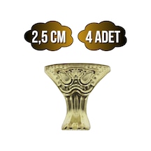 Pati Metal Ayak Çeyiz Ve Hediye Kutusu Mobilya Ayağı 2,5cm Altın 4 Adet Altın