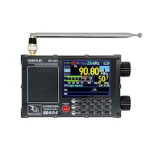 Dp-666 Deepelec Tef6686 Radyo Yüksek Hassasiyet Tam Bant Fm Am Lw Mw Sw Kısa Dalga Esp32 Rds 2,8 İnç Ips Lcd