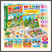 Bezos 1505 Magnet Hikaye Oluşturma - Mevsimler / +3 Yaş Nxrlvng