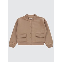 Civil Girls Kız Çocuk Hırka 6-9 Yaş Açık Tarçın Açık Tarçın Açık Kahverengi