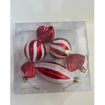Yılbaşı Süsü 3' Lü 12 Cm Şeker Görünümlü Set