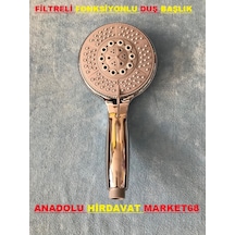 Fonksiyonlu Duş Başlığı Krom Kaplı Hafif Aynalı Filtreli Diğer
