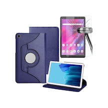 Casper Via S40/l40 Modelleri Uyumlu 360 Dönerli Tablet Kılıfı + Ekran Koruyucu Arka Kapak