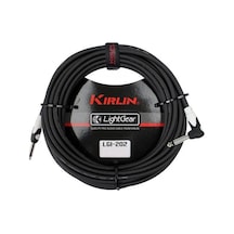 Kırlın Lgı-202-3m-bk Siyah L Uçlu Kablo 3 Metre Mono 1/4" Giriş L Tipi Jak İle Gitar Alt Girişlerinde Maksimum Konfor