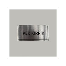 Aluminyum Kapı İsimliği İpek Kirpik Yazılı Arkası Yapışkanlı 10x20 Cm