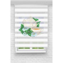Perdeoutlet38 Enxboy Çay Keyfi Dijital Baskılı Zebra Perde-cocuk Odası-stor Perde Renkli