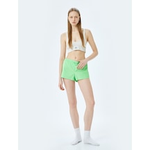 Koton Pamuklu Rahat Kalıp Boxer Şort Pijama Altı Yeşil 5slk80038mw