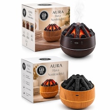 Aura Şömine Hava Nemlendirici Buhar Makine - Koku Giderici 8778 Çok Renkli