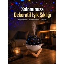Gece Lambası Özellikli Taşınabilir Nemlendirici Ve Aromaterapi Cihazı Usb Girişli - Lisinya