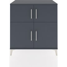 Hyperion Şifonyer 4 Raflı 4 Kapaklı 88x44x96 Antrasit-antrasit Antrasit