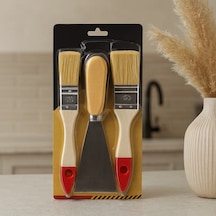 Pyt3 Parça Boyacı Seti 50 Mm Spatula Ve 2 Adet Kestirme Fırça No.1-1.5