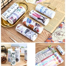 Pazly Sevimli 100mm Washi Bant - Dıy El Sanatları, Albüm, Ajanda Dekorasyon Maskeleme Bandı