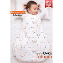 Bebegen Unısex Ekru Kedili Kundak Uyku Tulumu Çok Renkli