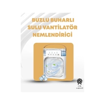 Ceylan Adam Taşınabilir 3'ü 1 Arada Mini Fan Nemlendirici + Soğutucu + Gece Lambası