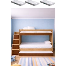 Ranza, Martin Yavrulu Ranza - Ceviz - 3 Adet Comfort Yatak 90 X 190 CM