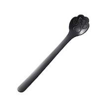 Sones Paslanmaz Çelik Yaratıcı Kedi Pençesi Kahve Kaşığı Tatlı Kek Kaşığı, Stil: Kedi Pençesi Kaşığı, Renk: Siyah