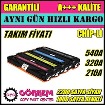 Hp Color Laserjet Pro Cp1518Ni Uyumlu Toner Takım (Cb540A)