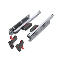 Samet Bas Aç İtmeli, Kulpsuz Çekmeceler İçin Tek Açılım Push Open Çekmece Rayı 50 Cm