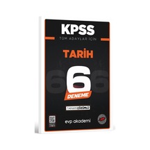 Kpss Tüm Adaylar İçin Tarih 6 Deneme Tamamı Çözümlü Evp Akademi