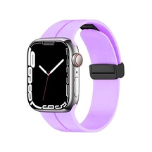 Apple Uyumlu  Watch Ultra 49 MM Kordon Magnetli Ayarlanır Silikon Kordon