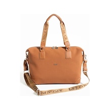 Just Polo Jp Polo Kadın Orijinal Büyük Boy El & Omuz Çantası Shopper Ebat : 33 X 40 Cm Taba