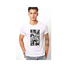 Anime One Piece Baskılı Beyaz Erkek Tshirt (530987810)
