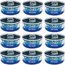 N&D Ocean Ton Balığı ve Somonlu Yetişkin Kedi Konservesi 12 x 70 G