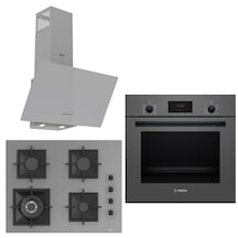 Bosch&ferre Grigio HBF512BH1T - SC408 - D088 3 Lü Ankastre Set