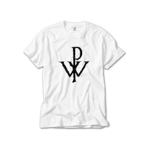 Powerwolf Logo Design Beyaz Tişört Beyaz