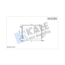 Kale 343285 Klima Radyatörü Kondanser - Vw Jetta 2011- 1.2 Tsi 5c0820411 - 5c0820411e - 5c0820411f - 5c0820411g - 5c0820411k