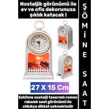 Ledaydınlatma Dekoratif Ev Ofis Hediyelik Klasik Romen Rakamı Saat Tasarımı Nostaljik Retro Modern