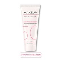 Maxeup Ton Eşitleyici Aydınlatıcı Renkli Güneş Kremi SPF50+ 50 ML﻿﻿