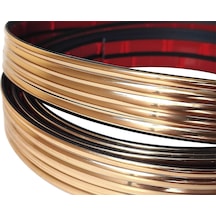 Dalgalı Gold Nikelaj 30 Mm Genişlik 3 Metre Uzunluk