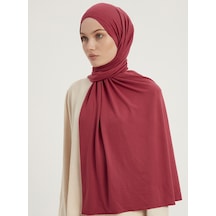 Şaless Likralı Penye Şal- Rose