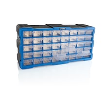 Super-Bag Monoblok Yatay 40 Çekmeceli Organizer Vida Dübel Boncuk