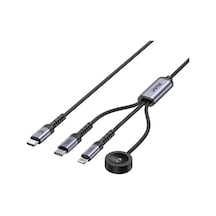 Unıtek Usb-c 3' U 1 Arada 100 W Hızlı Sarj Kablosu 1.2m C14180agy01-1.2m
